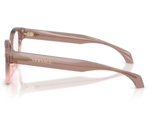 Óculos de Grau Versace Daily Heritage Marrom Translúcido VE3394D 5435-53