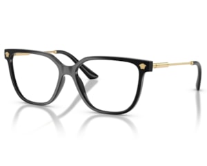 Óculos de Grau Versace Daily Heritage Preto Brilho VE3388U GB1-55