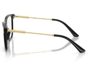 Óculos de Grau Versace Daily Heritage Preto Brilho VE3388U GB1-55