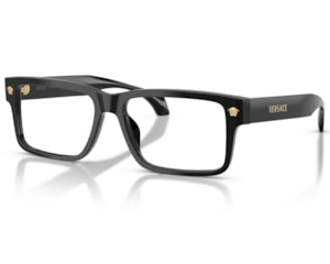 Óculos de Grau Versace Daily Heritage Preto Brilho VE3391U GB1-56