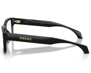 Óculos de Grau Versace Daily Heritage Preto Brilho VE3391U GB1-56
