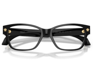 Óculos de Grau Versace Daily Heritage Preto Brilho VE3392 GB1-54