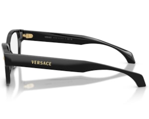 Óculos de Grau Versace Daily Heritage Preto Brilho VE3392 GB1-54