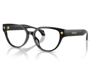 Óculos de Grau Versace Daily Heritage Preto Brilho VE3394D GB1-53