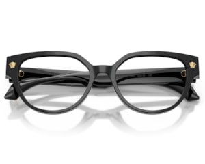 Óculos de Grau Versace Daily Heritage Preto Brilho VE3394D GB1-53