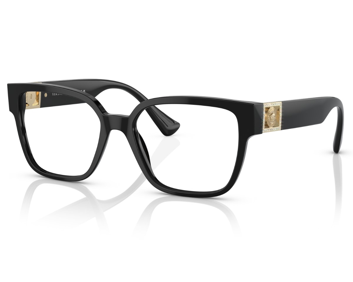 Óculos de Grau Versace Fashion Id Preto Brilho VE3329B GB1-54