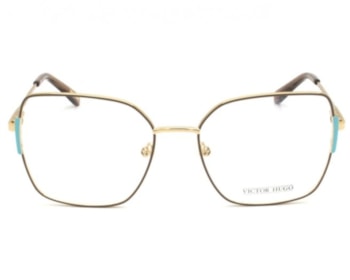 Óculos de Grau Victor Hugo Marrom Dourado VH1347 0A93-53