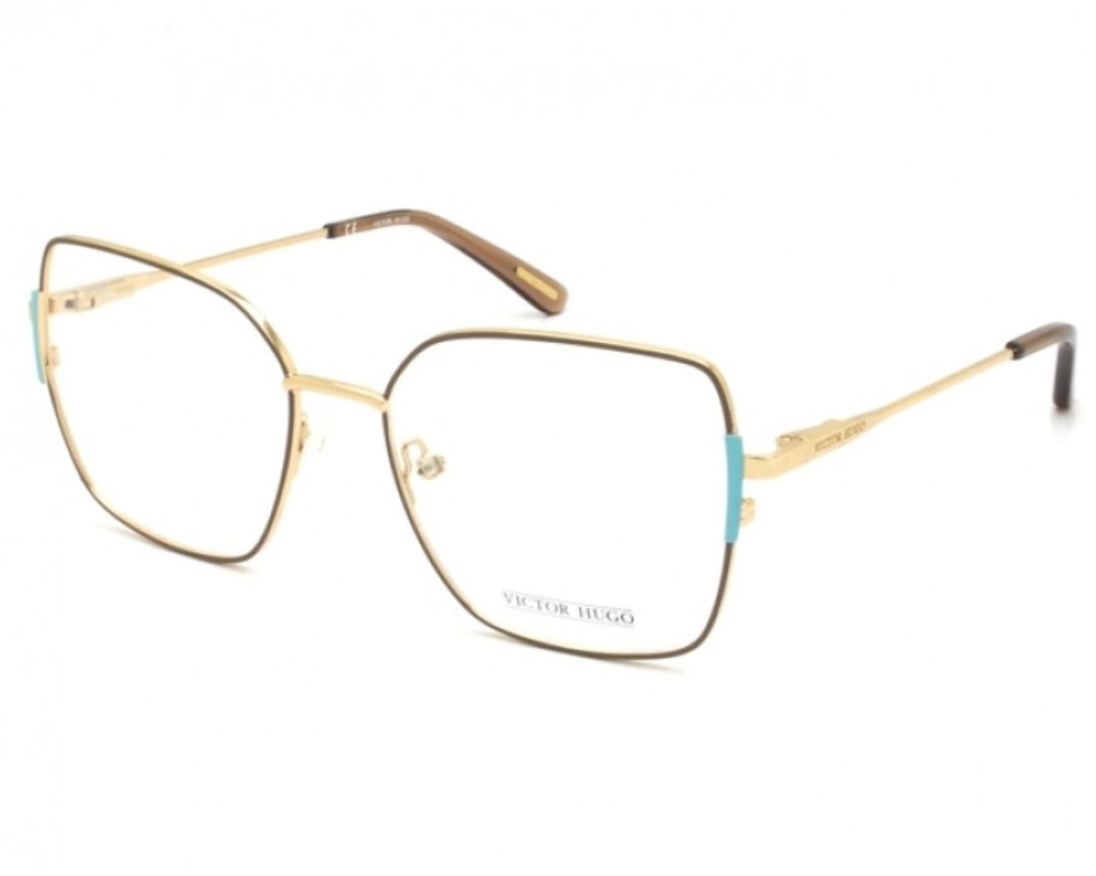 Óculos de Grau Victor Hugo Marrom Dourado VH1347 0A93-53 - Officina 7