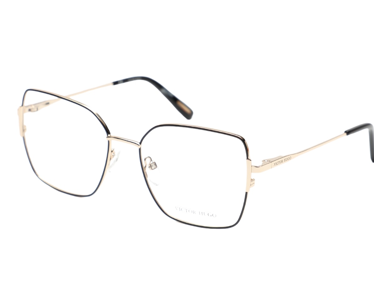 Óculos de Grau Victor Hugo Preto Dourado VH1347 0301-53