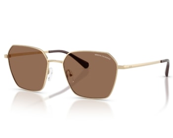Óculos de Sol Armani Exchange Dourado Marrom AX2062S 611013-54