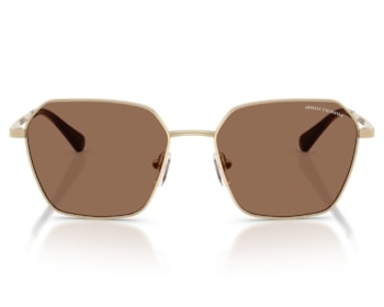 Óculos de Sol Armani Exchange Dourado Marrom AX2062S 611013-54