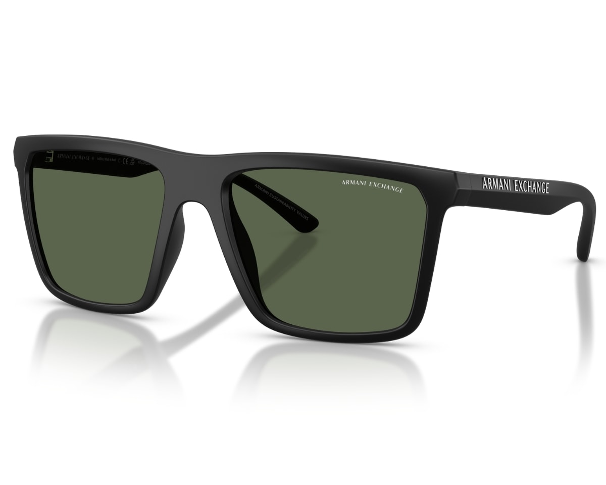 Óculos de Sol Armani Exchange Preto Fosco Polarizado AX4162SU 80789A-57