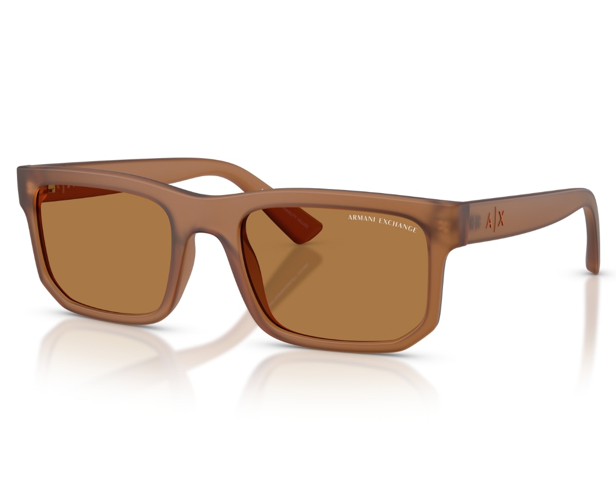 Óculos de Sol Armani Exchange Reinvented Classic Frosted Brown AX4165S 835873-56