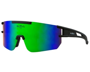Óculos de Sol Bloovs Clip In Zoncolan Matte Black Green Mirror Polarized