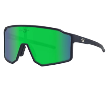 Óculos de Sol Bloovs Copenhague Matte Black Green Polarized Mirror