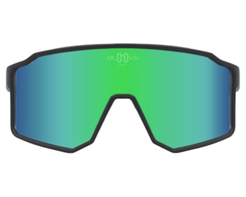 Óculos de Sol Bloovs Copenhague Matte Black Green Polarized Mirror