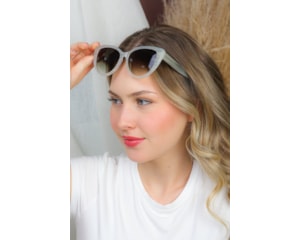 Óculos de Sol Bond Street Chroma Milano Photochromic Branco Roxo ETG2502 C2-56