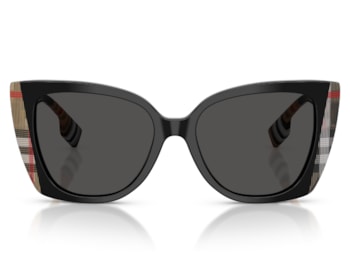 Óculos de Sol Burberry Meryl Preto Xadrez BE4393 405587-54