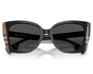 Óculos de Sol Burberry Meryl Preto Xadrez BE4393 405587-54