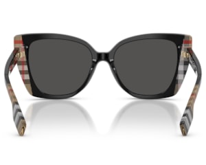 Óculos de Sol Burberry Meryl Preto Xadrez BE4393 405587-54