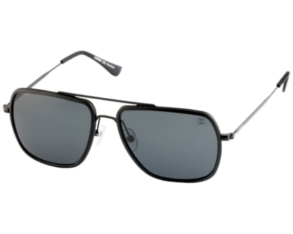 Óculos de Sol Carmim Preto Fosco Polarizado CRM42439 C4-58