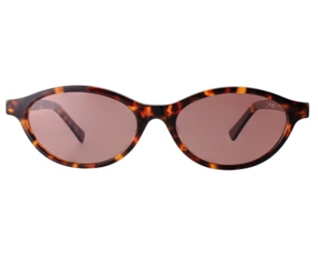 Óculos de Sol Carol Cazassa Mariana Rios Havana Rosa Polarizado MR118 3218-52