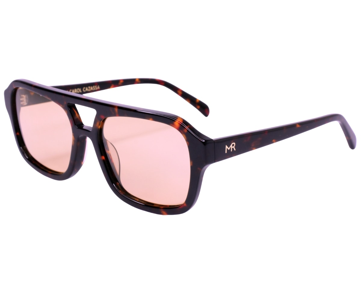 Óculos de Sol Carol Cazassa Mariana Rios Havana Rosa Polarizado MR1184 3005-53