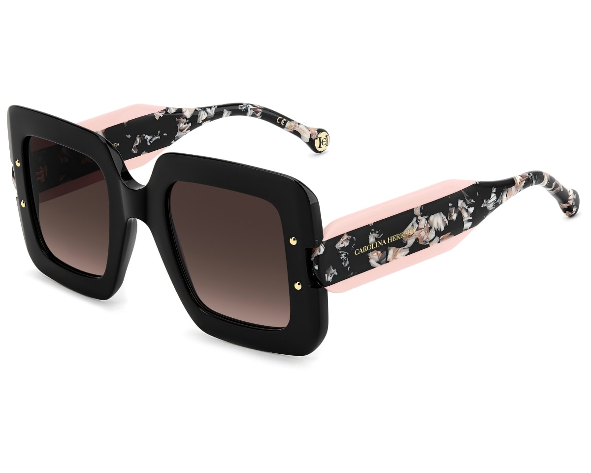 Óculos de Sol Carolina Herrera Preto Rosa HER0322S 3H2-50