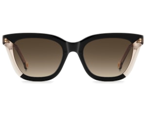 Óculos de Sol Carolina Herrere Preto Marrom Translúcido HER0340S KDX-52