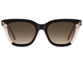 Óculos de Sol Carolina Herrere Preto Marrom Translúcido HER0340S KDX-52