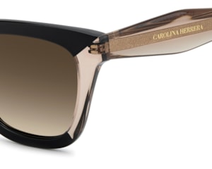 Óculos de Sol Carolina Herrere Preto Marrom Translúcido HER0340S KDX-52