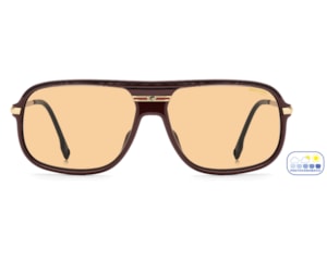 Óculos de Sol Carrera C Sport Dourado Marrom Photochromic CA10S 6K3-62