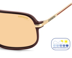 Óculos de Sol Carrera C Sport Dourado Marrom Photochromic CA10S 6K3-62