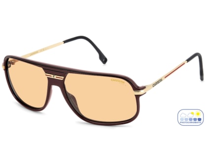 Óculos de Sol Carrera C Sport Dourado Marrom Photochromic CA10S 6K3-62