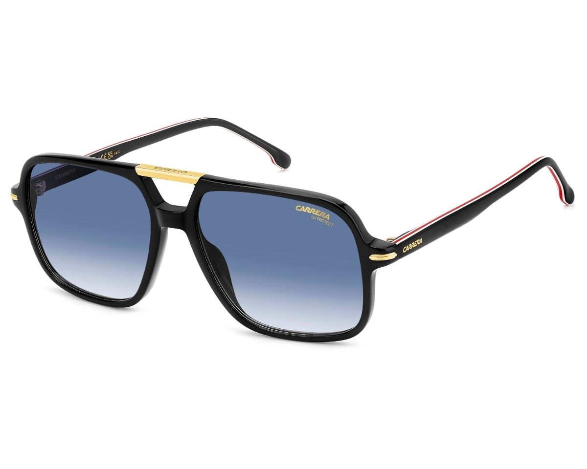 Óculos de Sol Carrera Sun Preto Brilho CA350/S 2M2-58