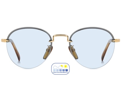 Óculos de Sol David Beckham Dourado Photochromic DB1173S T5U-51