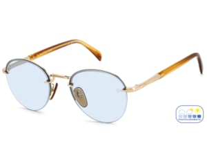 Óculos de Sol David Beckham Dourado Photochromic DB1173S T5U-51