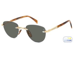 Óculos de Sol David Beckham Dourado Photochromic DB1224/S T5U-51