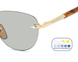 Óculos de Sol David Beckham Dourado Photochromic DB1224/S T5U-51