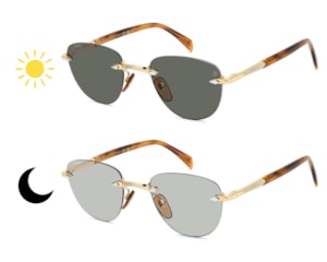 Óculos de Sol David Beckham Dourado Photochromic DB1224/S T5U-51