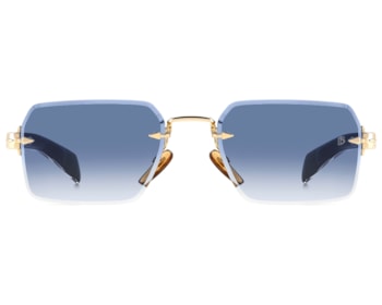 Óculos de Sol David Beckham Dourado Preto DB7109/S RHL-56