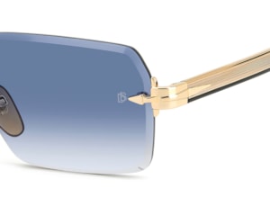 Óculos de Sol David Beckham Dourado Preto DB7109/S RHL-56