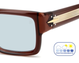 Óculos de Sol David Beckham Marrom Photochromic DB7159/S 09Q-53