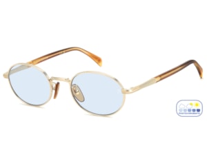 Óculos de Sol David Beckham Photochromic Dourado DB1196/S T5U-52