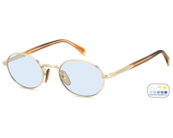 Óculos de Sol David Beckham Photochromic Dourado DB1196/S T5U-52