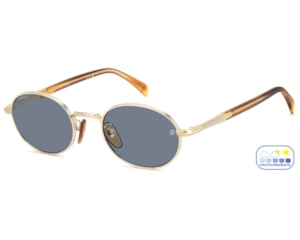 Óculos de Sol David Beckham Photochromic Dourado DB1196/S T5U-52