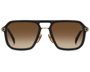 Óculos de Sol David Beckham Preto Fosco Dourado DB7136/S I46-56