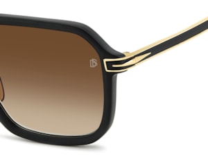 Óculos de Sol David Beckham Preto Fosco Dourado DB7136/S I46-56