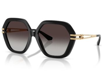 Óculos de Sol Dolce & Gabanna Dna Preto Brilho DG6210 501/8G-56