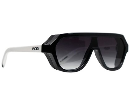 Óculos de Sol Evoke Avalanche Dive A10 Black White Shine Gray Grad